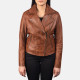 Flashback Brown Leather Jacke